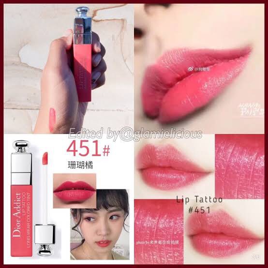 Jual Preloved Dior Addict Lip Tattoo 451 Natural Coral Shopee Indonesia