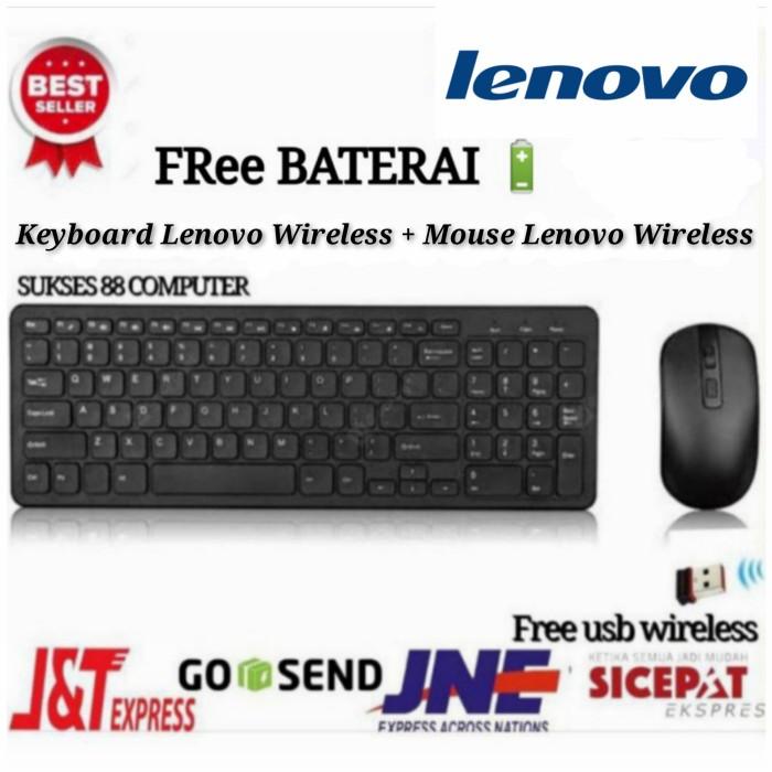Jual Lenovo Wireless Keyboard And Mouse Combo Set Gkm520 Keys Fullsize