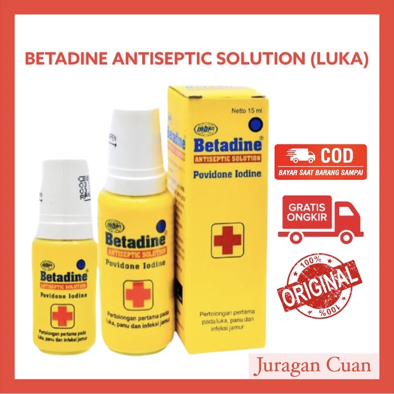 Betadine Antiseptic Povidone Iodine Antiseptic lotion 5ml - Toko