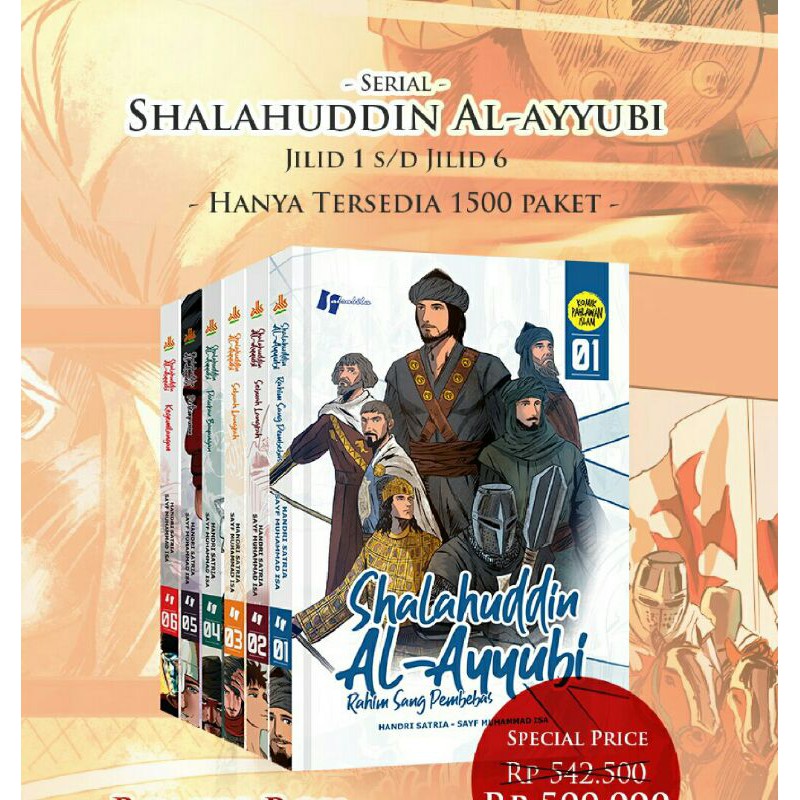 Jual Paket Komik Shalahuddin Al Ayyubi 123456 | Shopee Indonesia