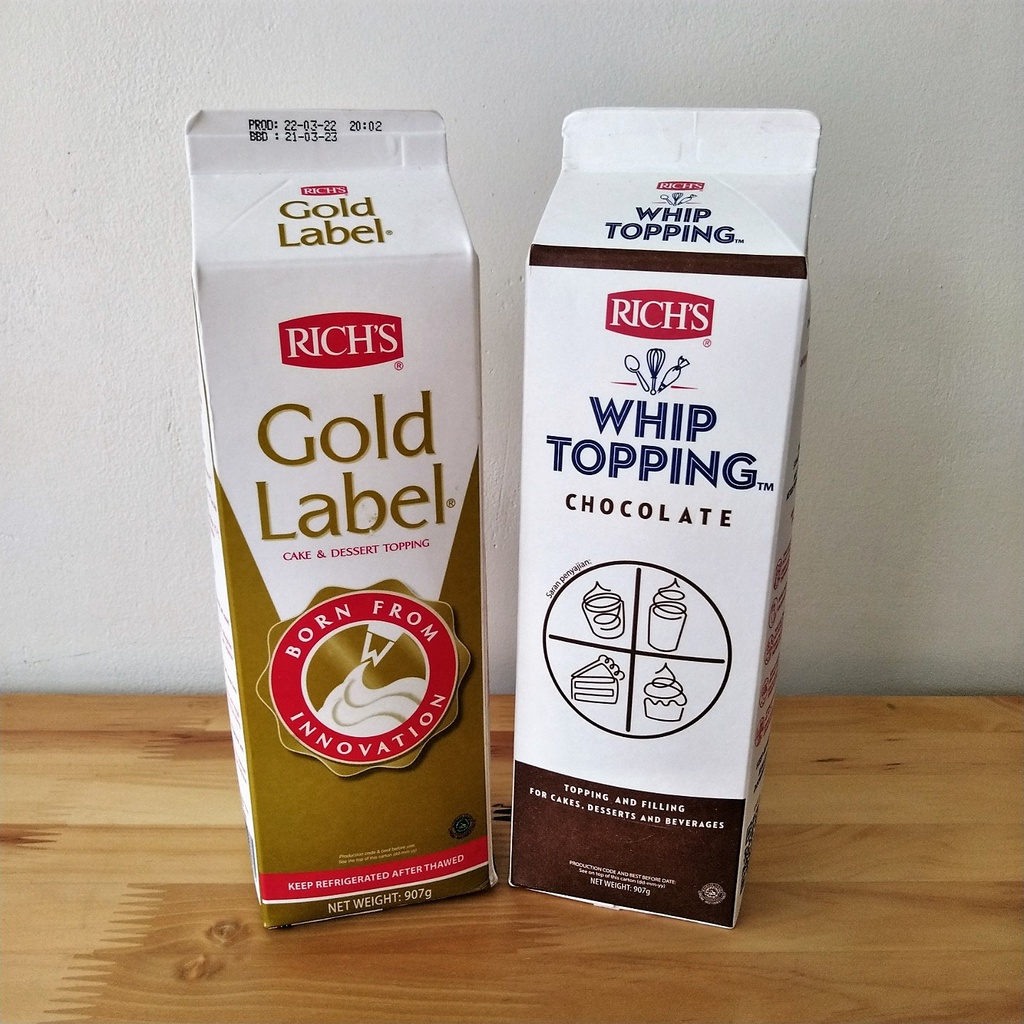 Jual RICH'S Whipping Cream Gold Label / Chocolate 907gr (INSTAN ONLY