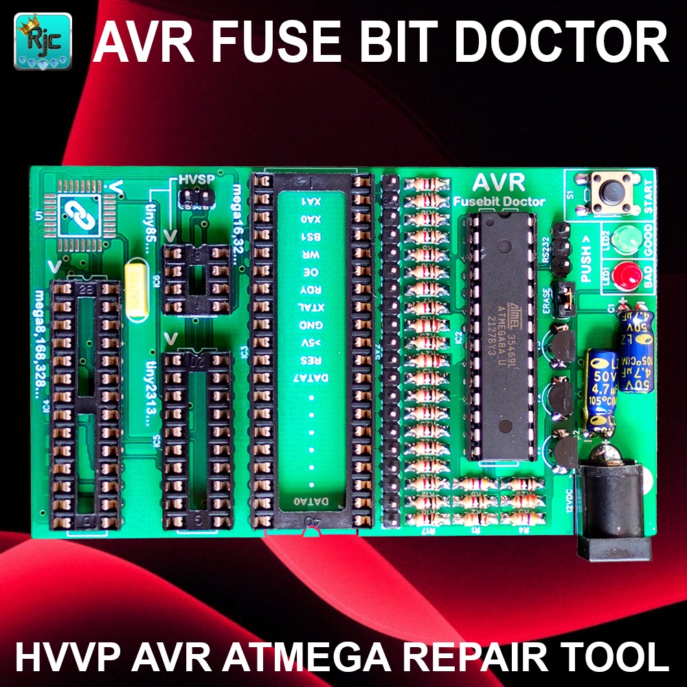 Jual AVR Fusebit Doctor Atmega Attiny Arduino HVSP HVPP Repair Tools ...