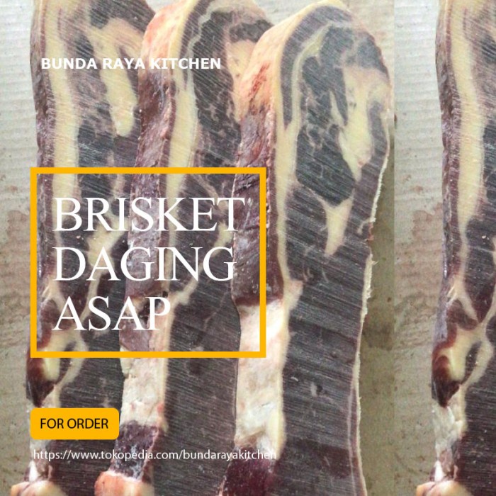 Jual Daging Asap - Premium Daging Asap/ Brisket/ Smoke Beef/@1Kg/Sei ...
