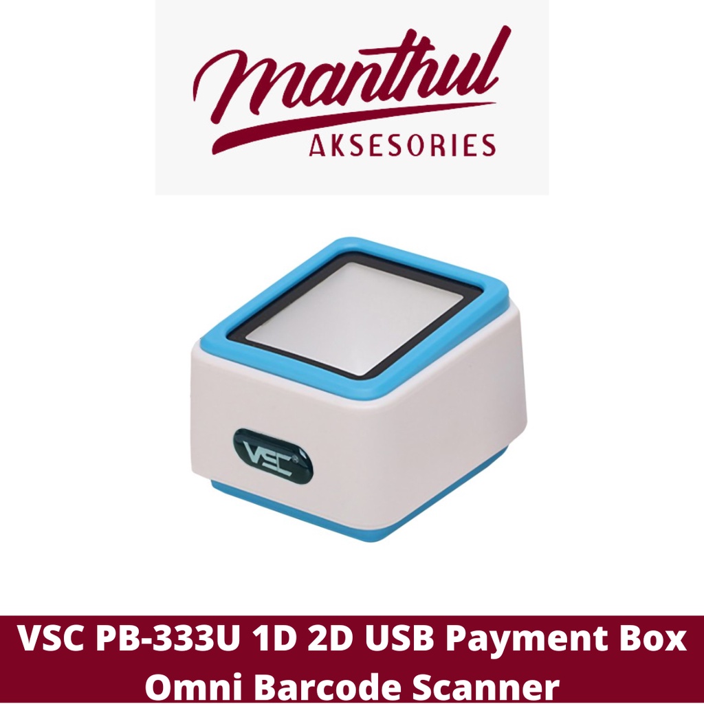 Jual VSC PB-333U 1D 2D USB Payment Box Omni Barcode Scanner | Shopee ...