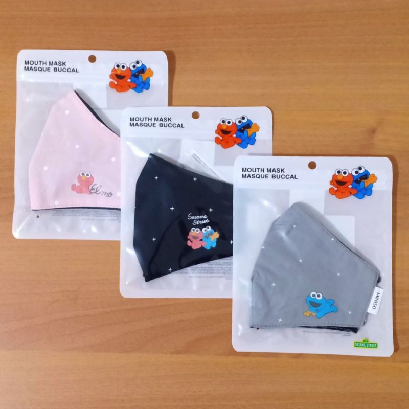 Jual Miniso × Sesame Street Face Mask / Masker | Shopee Indonesia