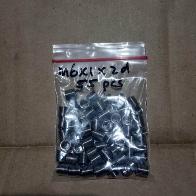 Jual Insert recoil M6x1x2D 55pcs | Shopee Indonesia