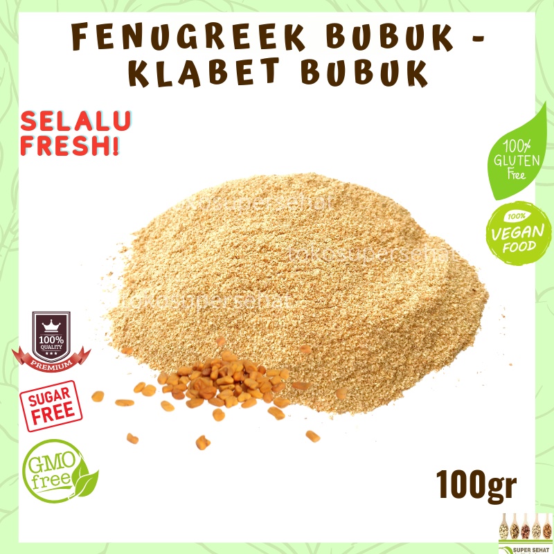 Jual Fenugreek Bubuk 100gr Klabet Bubuk 100gr Tokosupersehat