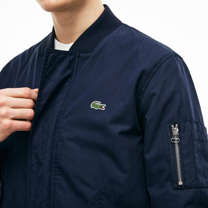 lacoste mens bomber jacket BH3942 navy