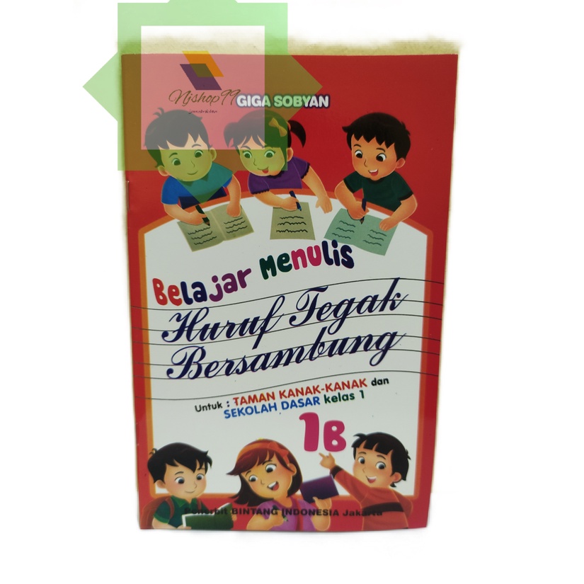 Jual Buku Belajar Menulis Huruf Tegak Dan Bersambung 1b Untuk Anak TK ...