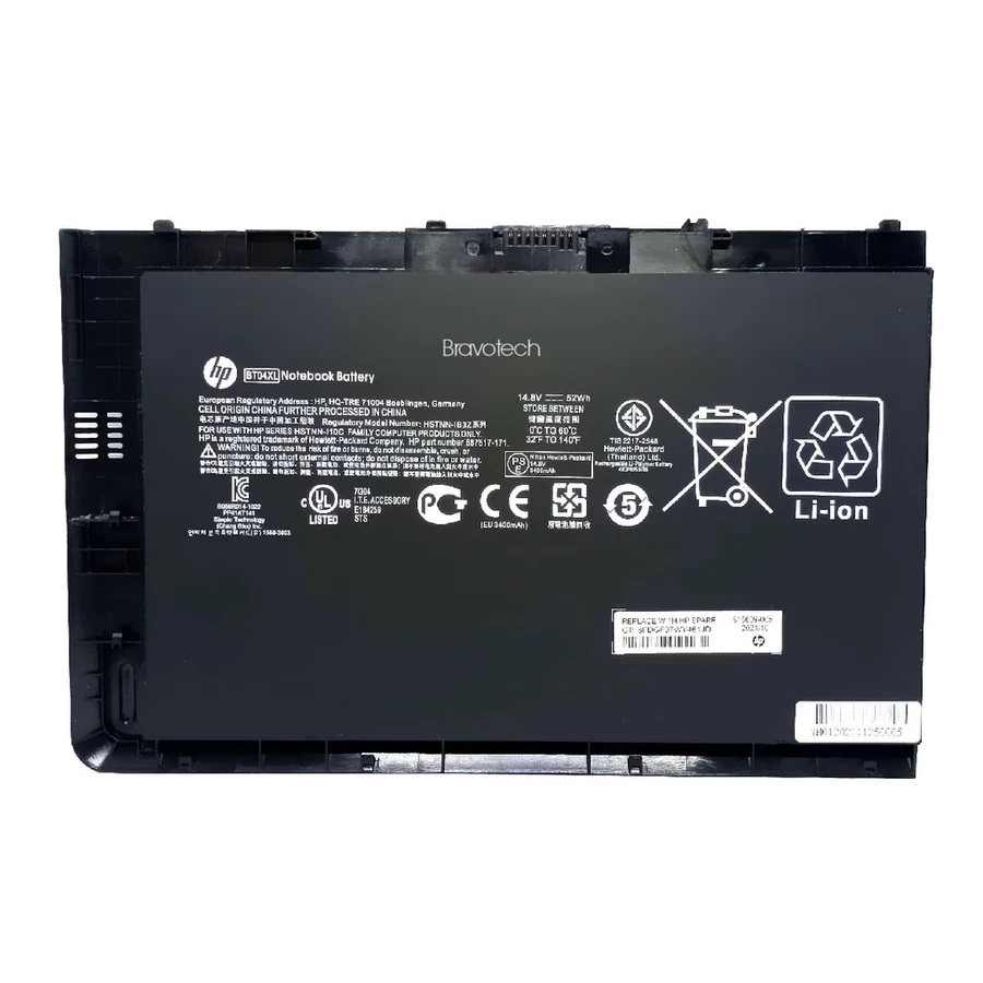 BO HP 9470M BT04XL ORI