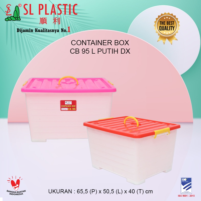 Jual Box Storage / Container Kontainer Box CB- 95 Liter PUTIH SL ...