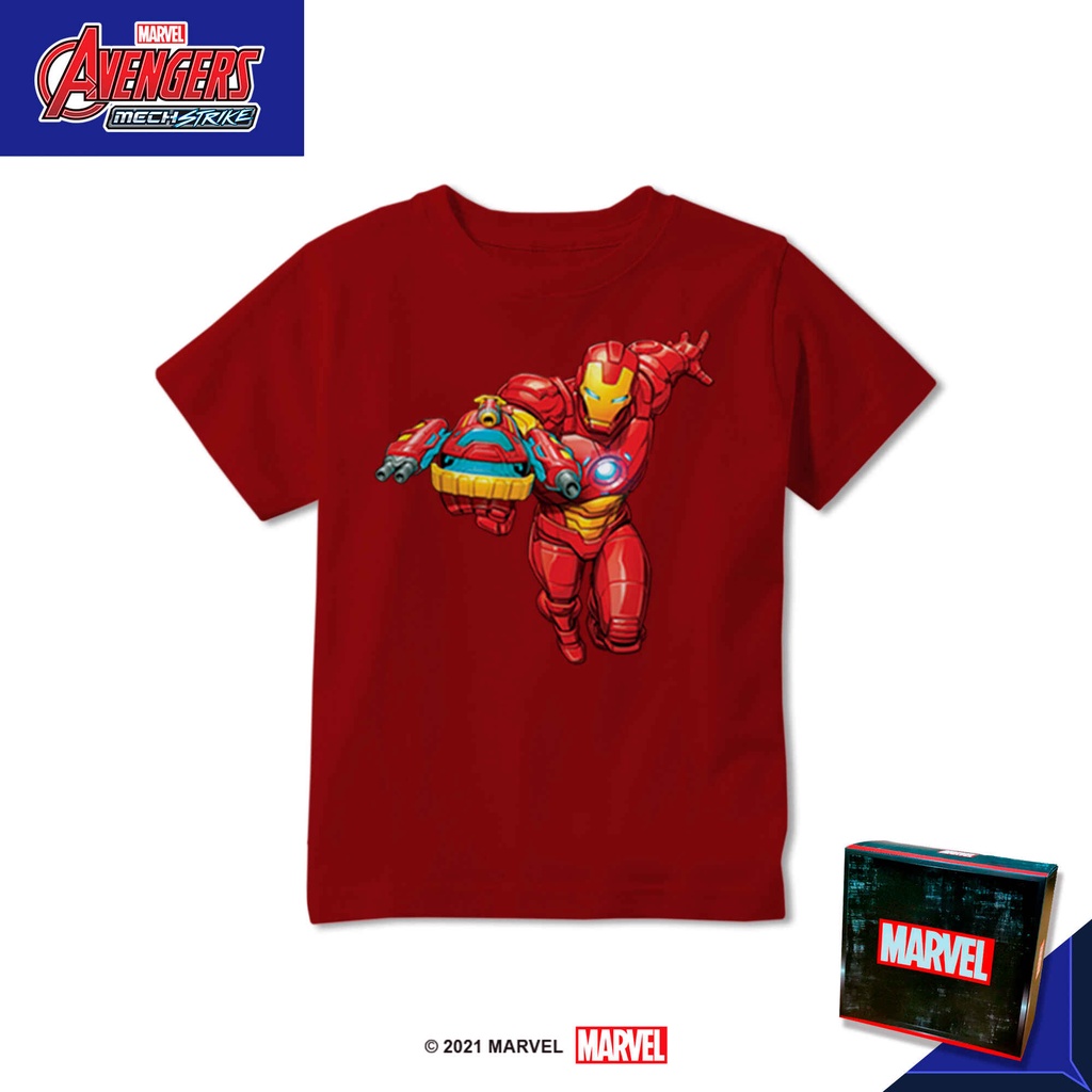 Jual marvel kids t-shirt iron man avengers mech strike mms40 | Shopee ...