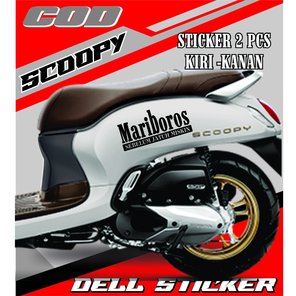 Jual Stiker Scoopy MARIBOROS SEBELUM MISKIN / Sticker scoopy terbaru ...