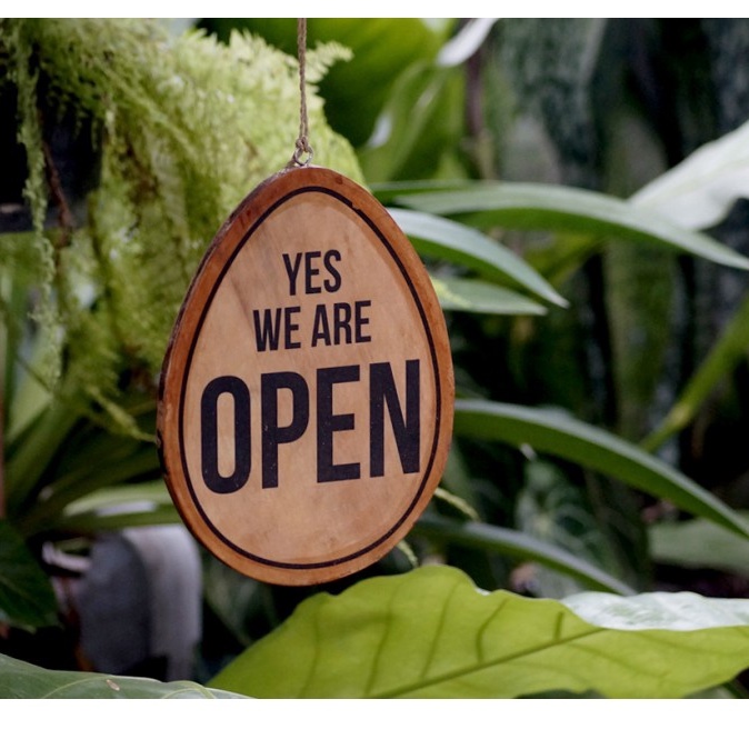 Jual Close Oval Sign board Open | Shopee Indonesia