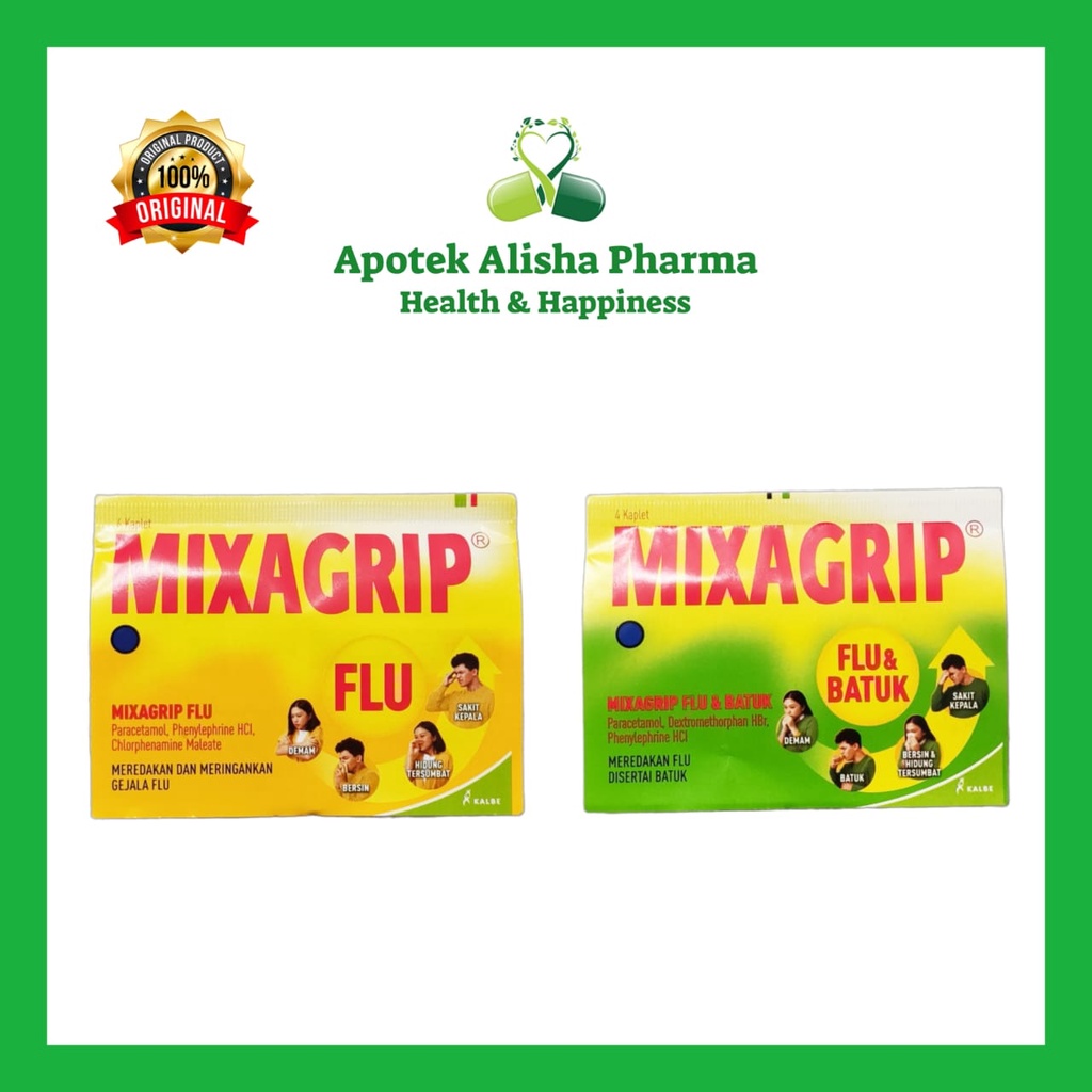 Jual Mixagrip Flu&Batuk Tablet (Strip 4tablet) Mixagrif Flu Batuk