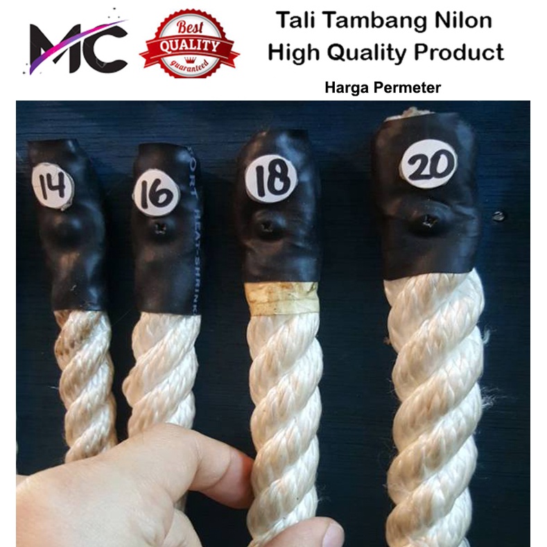 Jual Tali Tambang Besar Nilon Nylon Rope 16mm 18mm Jumbo Pengikat ...