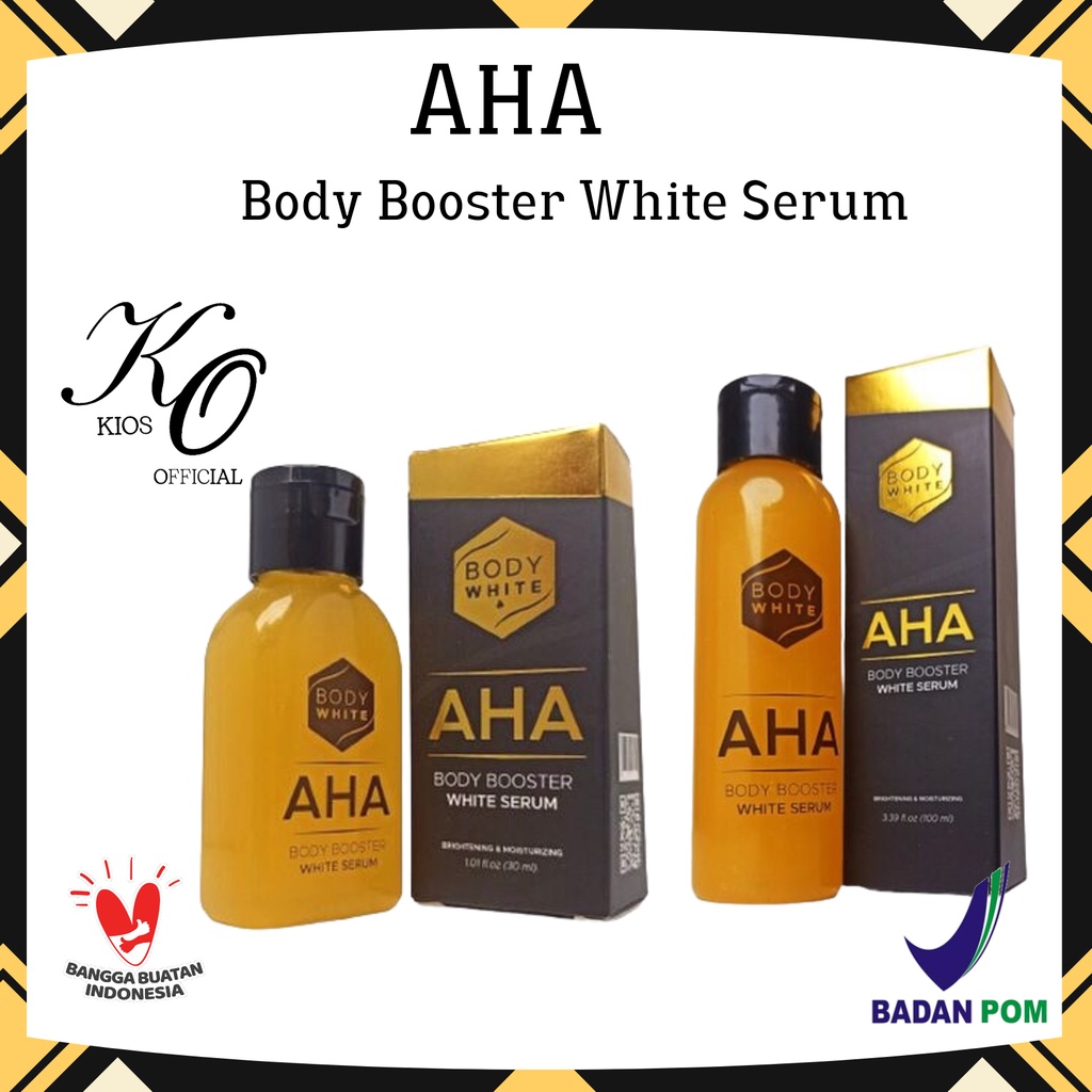 Jual Body White Aha Body Booster White Serum 30ml & 100ml | Shopee ...