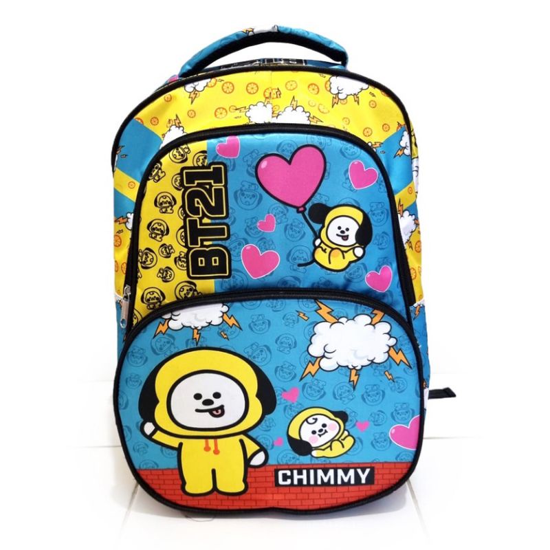 Tas Ransel Import BT21 Cooky Chimmy Koya Backpack Premium Tas Sekolah BTS  BT21