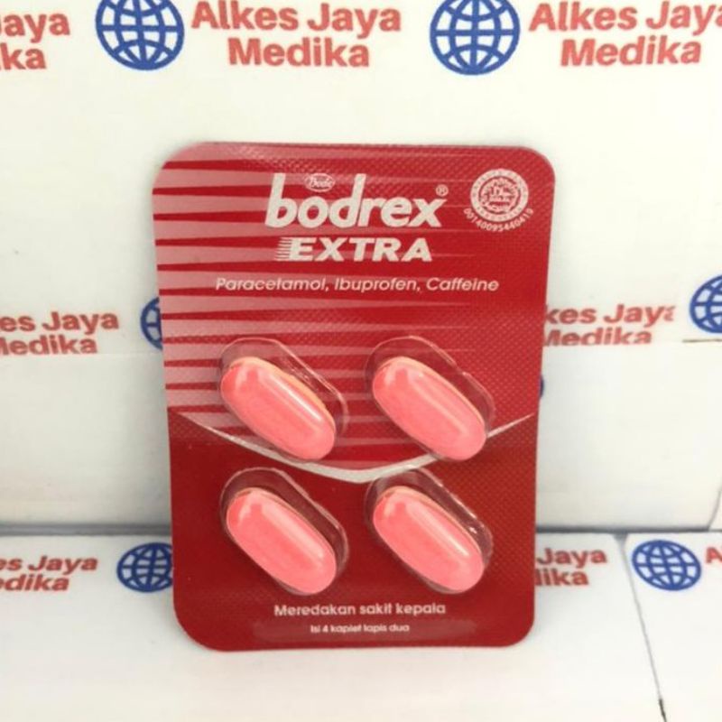 Jual Bodrex Extra Isi 4 Tablet Obat Sakit Kepala Dan Demam Shopee Indonesia