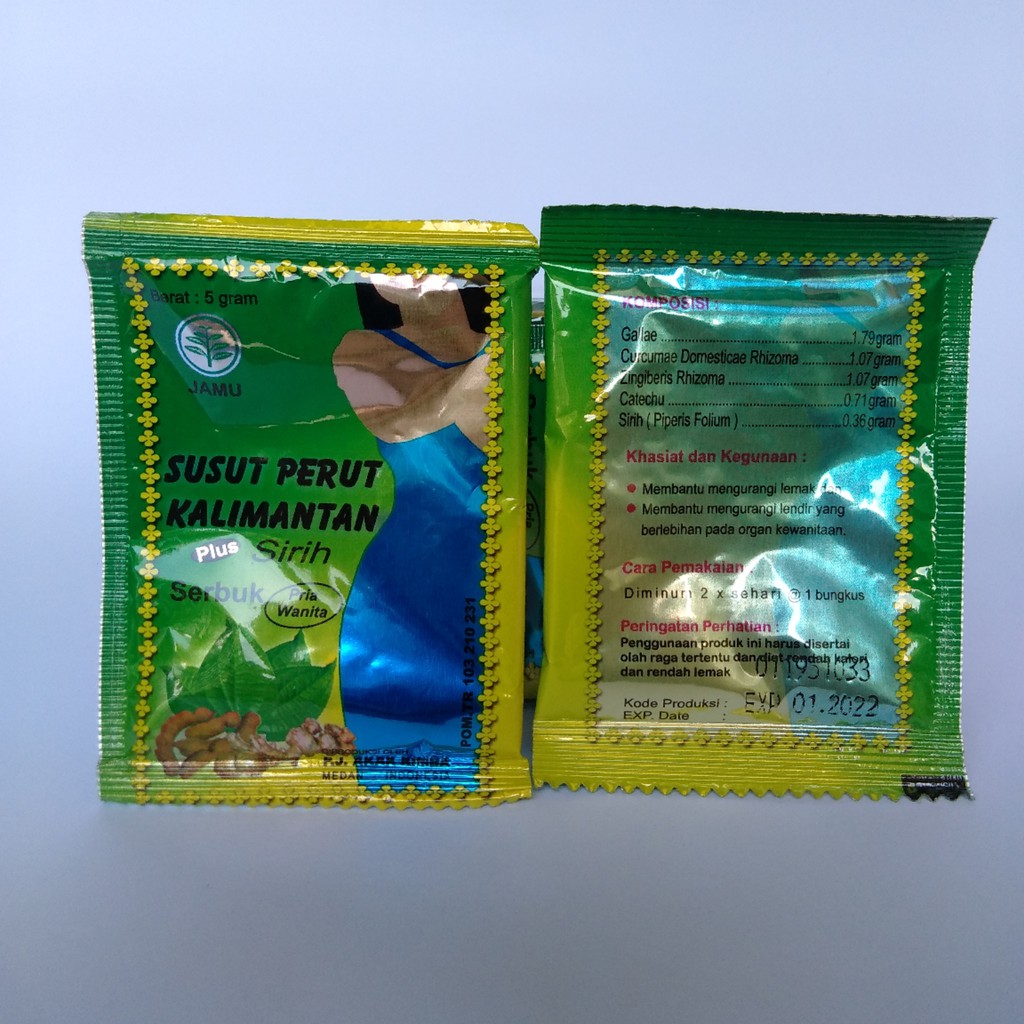 Jual Jamu Serbuk Pelangsing Susut Perut Kalimantan Plus Sirih Akar ...