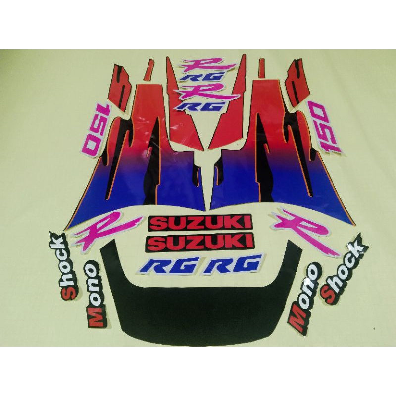 Jual Striping Stiker Suzuki RGR 150 hitam | Shopee Indonesia
