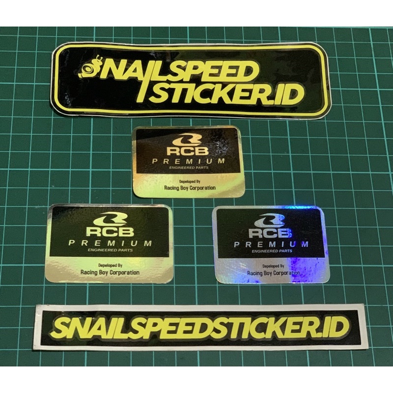 Jual sticker shock breaker rcb premium black edition racing boy 5.5x4cm ...