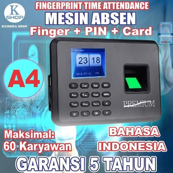 Jual MESIN ABSENSI / A4 / FINGER PRINT / FINGERPRINT / SIDIK JARI ...