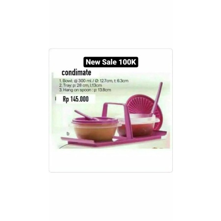 Jual Tupperware condimate purple | Shopee Indonesia