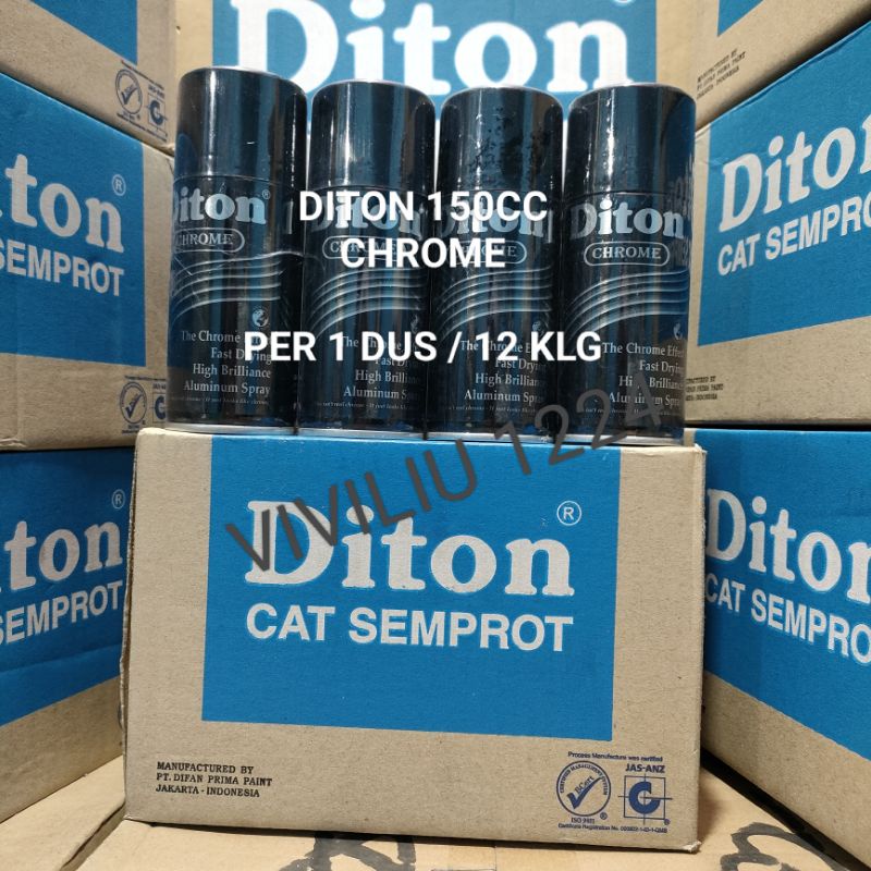 Jual Pilok Cat Diton Chrome Per 1 Dus / 12 Klg Chrome 150cc Harga Per 1 ...