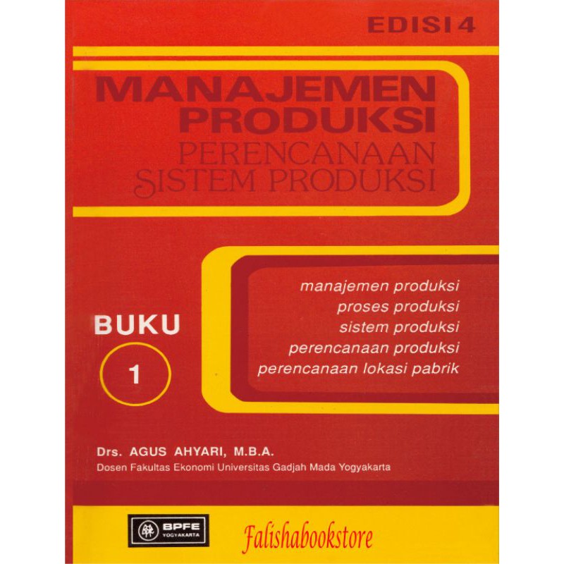 Jual MANAJEMEN PRODUKSI (PERANCANGAN SISTEM PRODUKSI) Edisi 4 Buku 1 ...