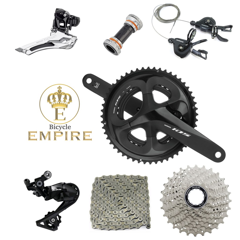 Jual Paket Groupset Sepeda Lipat Grupset Shimano 105 R7000 dan SL