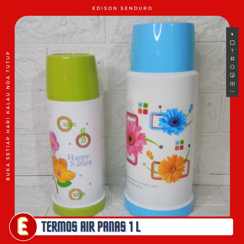 Jual Thermos Termos Air Panas Dingin Vacuum Flask Giant 1 Liter