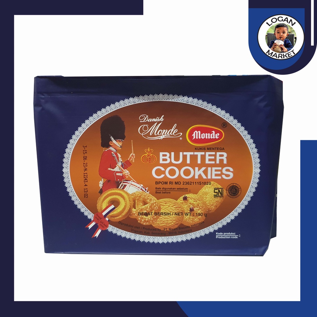 Jual Monde Butter Cookies 150gram 150 gram Shopee Indonesia