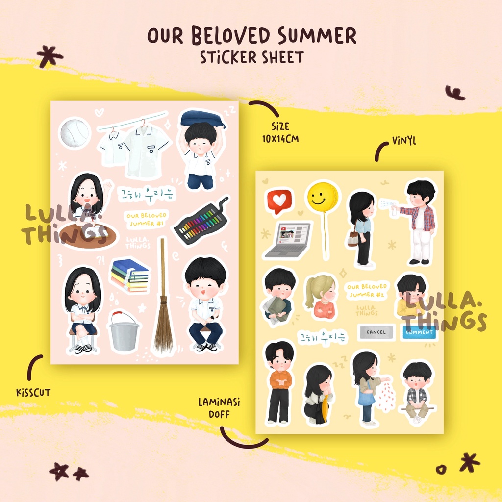 Jual Stickers Sheet Our Beloved Summer | Shopee Indonesia
