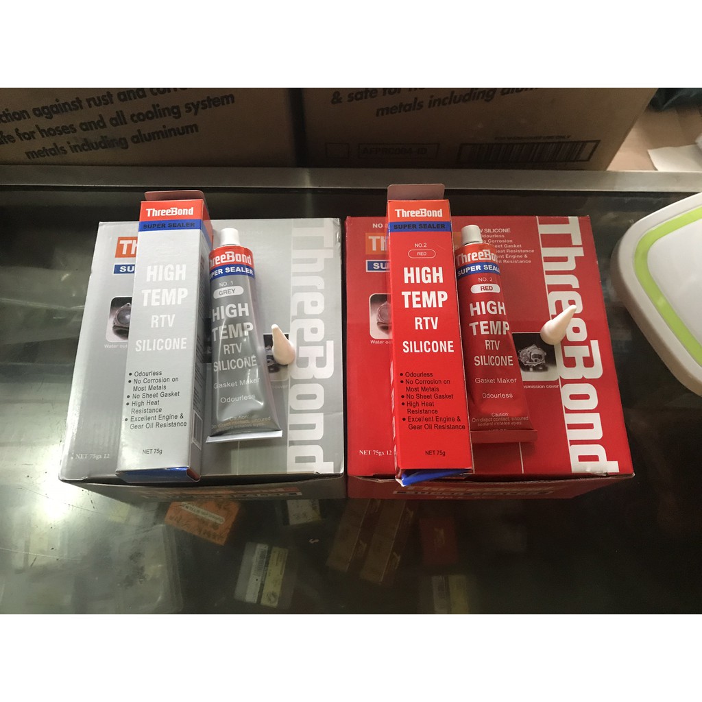 Jual ThreeBond Gasket Silicone Sealant / High Temp RTV / Silicone 75 ...
