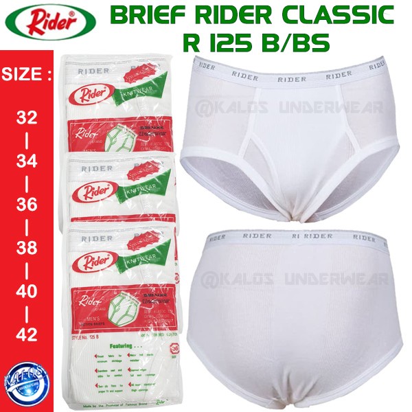 Jual CELANA DALAM PRIA RIDER CLASSIC R 125 B/BS ISI 1 PER PACK BEST ...