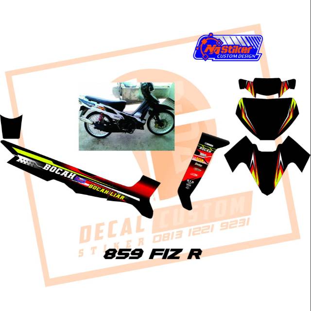 Jual Stiker Decal striping custom fiz r gp racing | Shopee Indonesia