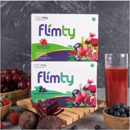 Jual Flimty Fiber | Detox | Antidioksidan Rasa Blackcurrant/Raspberry ...