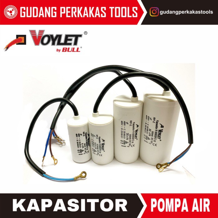 Jual SBO Kapasitor/ kondensor tabung kabel 16 MFD Voylet SEBELUM ...