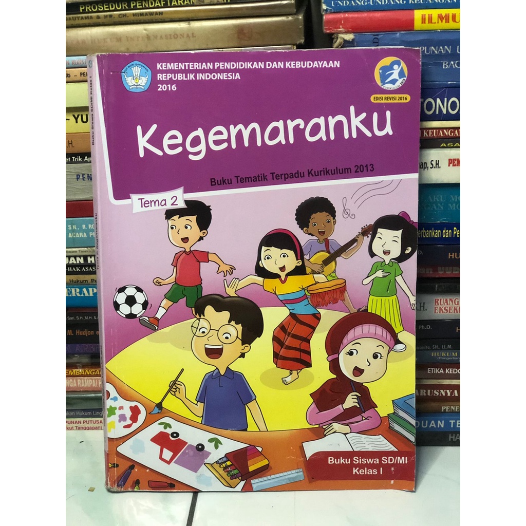 Jual Buku Tematik Terpadu Kurikulum 2013 Tema 2 Untuk Kelas 1 SD ...