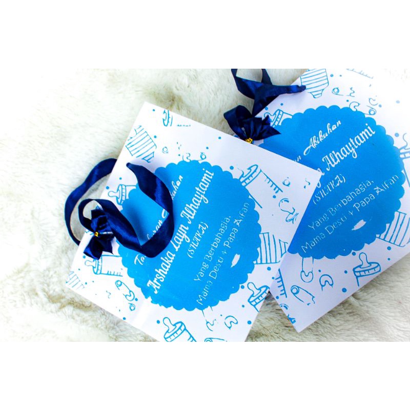 Jual paper bag sablon (box nasi+ Snack) | Shopee Indonesia