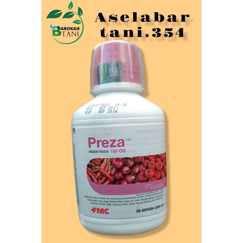 Jual Insektisida Preza 100 OD 250ml Bahan aktif : Cyantraniliprole 100g ...