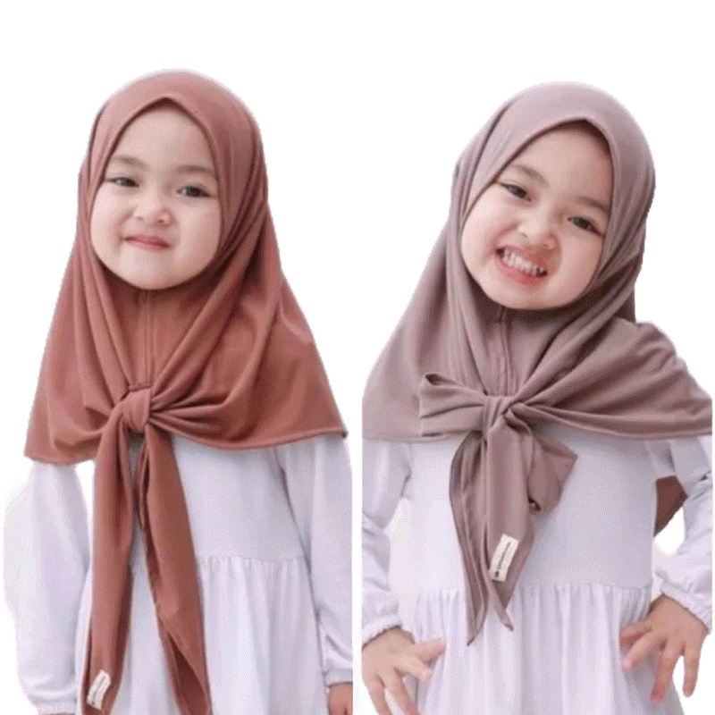 𝗛𝗶𝗷𝗮𝗯𝗲𝗿 𝗦𝘁𝗼𝗿𝗲 - Jilbab / Hijab Segitiga Yumna Instan Anak / hijab Instan / Segitiga Instan anak Jersey & diamond crepe / Hijab Anak Murah