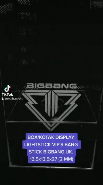 Jual Decide Acrylic Akrilik Kotak Box Display Lightstick VIP's Bang ...