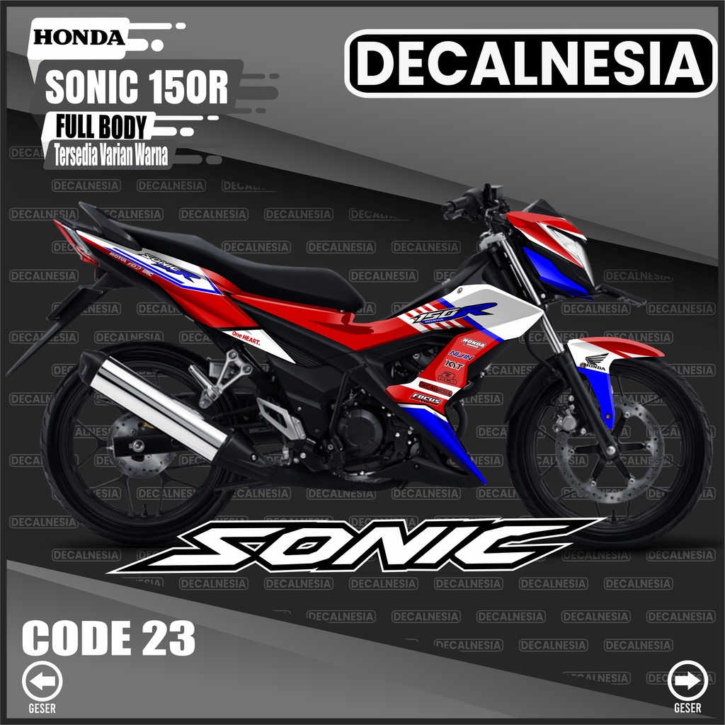 Jual Stiker Decal Sonic 150r Full Body Sticker Motor Honda Variasi ...
