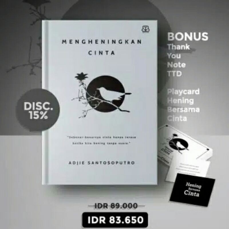 Jual Buku Mengheningkan Cinta Adjie Santosoputro Bentang Pustaka