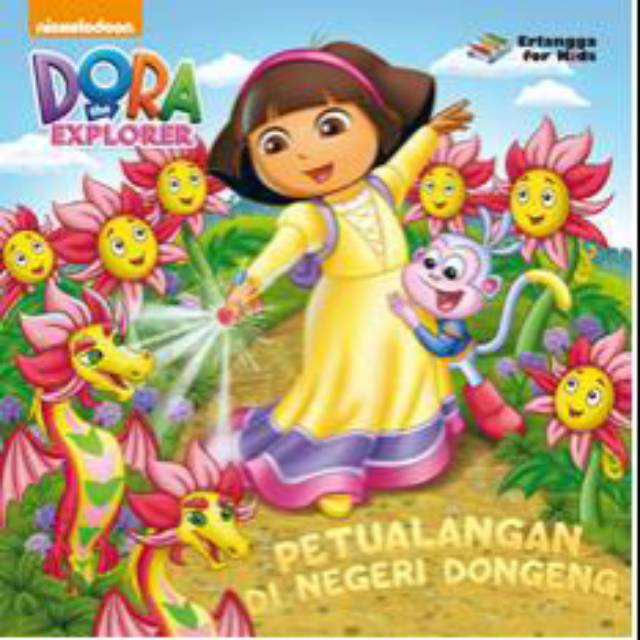 Dora on an adventure, symbolizing the exploration and discovery that the show encourages in its young audience