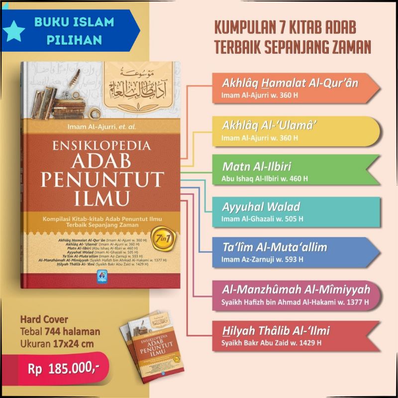 Jual Buku Islam Ensiklopedia Adab Penuntut Ilmu (Kompilasi Kitab-kitab ...