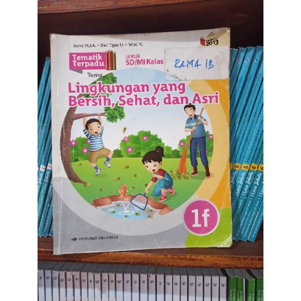 Jual BUKU BEKAS TEMATIK TERPADU KELAS 1 SD JILID 1F ERLANGGA KURIKULUM ...