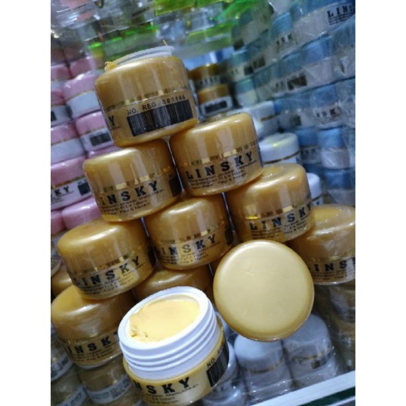 Jual CREAM LINSKY FULL GOLD ORIGINAL LINSKY SUSAH PUTIH | Shopee Indonesia